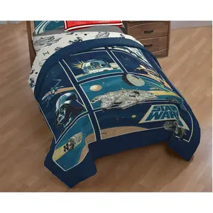 Star Wars Twin Comforter – 86" x 64" Soft Microfiber