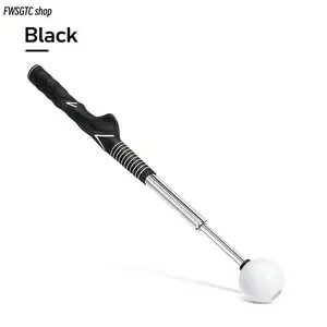 Retractable Golf Grip Trainer, Click Stick Golf Swing Training Aid, Right-Handed Practice Rod to Improve Swing Power & Tempo, Portable Telescopic Trainer for All Golfers, Indoor & Outdoor Use