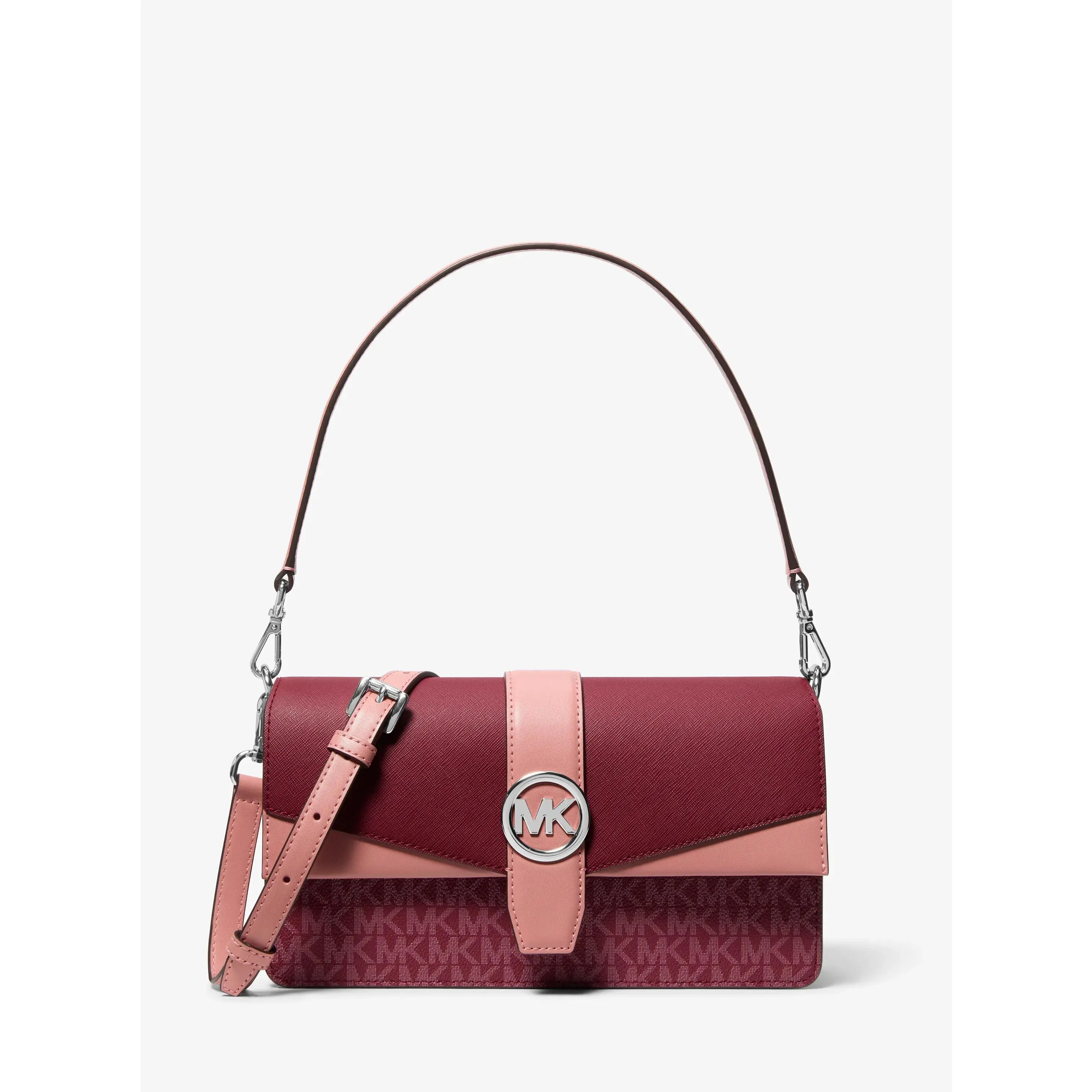 Greenwich Medium Signature Logo Convertible Shoulder Bag