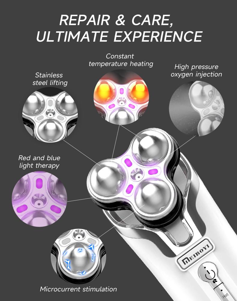 Meiboyi Handheld Moisturizing Nano Mist Sprayer Hydra Cleaning Oxygen Injector Portable Electric Home Use Beauty Salon Device