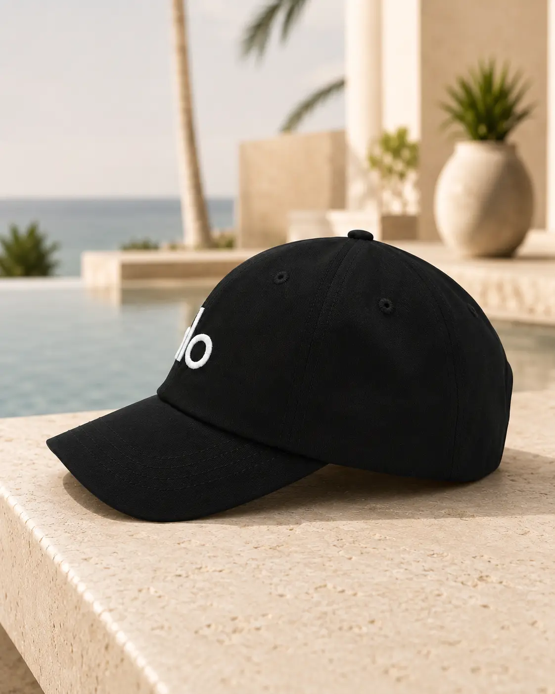ALO Yoga Unisex Adjustable Baseball Cap – Embroidered Logo Sports Hat, Available in Classic Solid Cap & Mesh Trucker Cap Styles, Curved Brim Athletic Headwear for Men & Women, Gym, Travel, Outdoor and Everyday Wear