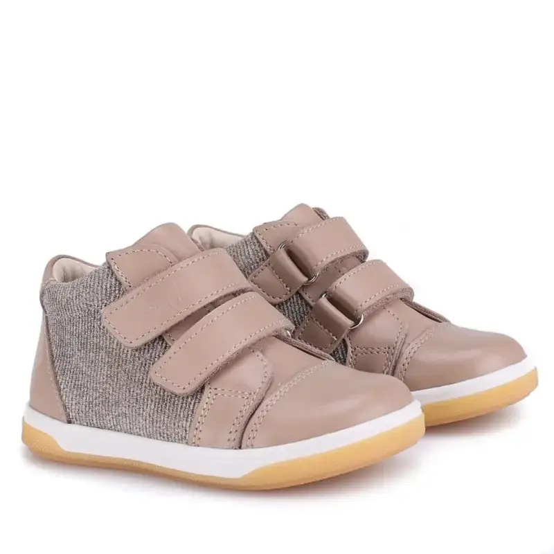 Emel Stone Taupe Velcro Sneaker