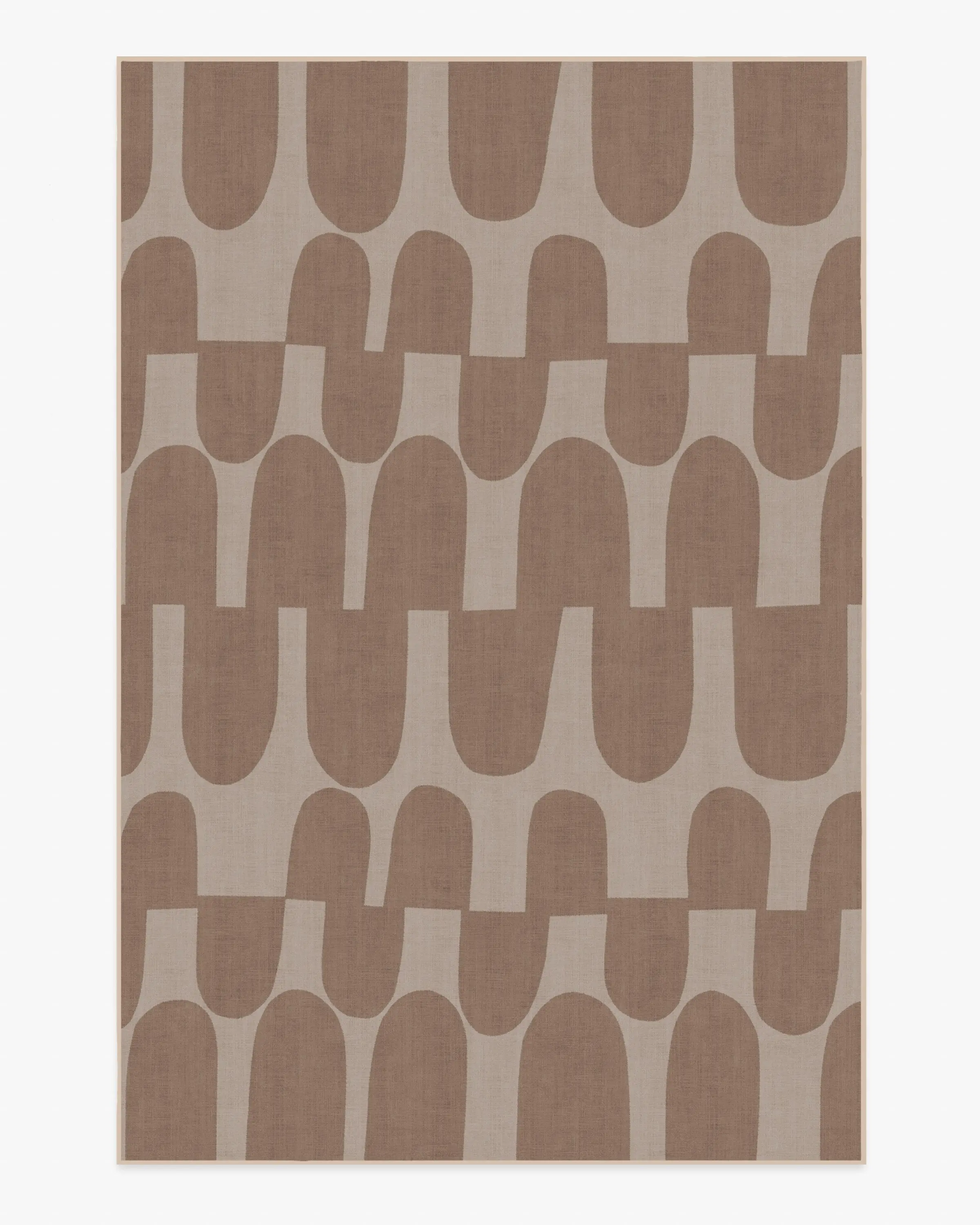 Ratsu Tan Flatwoven Rug by Marimekko
