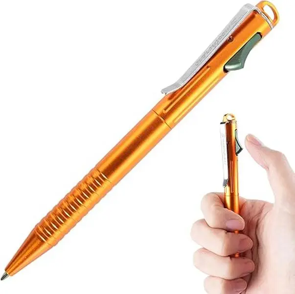 SMOOTHERPRO Fidget Pen - Aluminum Alloy Retract Tip EDC Pen, ADHD & Anxiety Relief, Ergonomic Grip, Parker Refill Compatible, Stainless Steel Clip, Lanyard Hole, Gift Box, Office/Travel Use (Father's Day Gift), Graduations