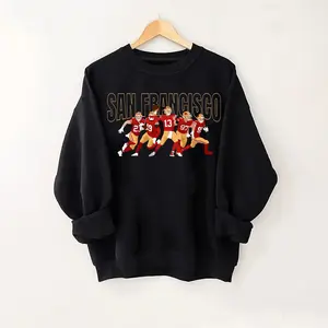 San Francisco Sweatshirt, SF Football Shirt, San Francisco Football Fan Gift Fabric Medium Menswear Pullover