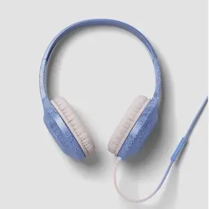 heyday Wired Over-Ear Headphones – Jerilyn Lee - Artist Series – pink & blue