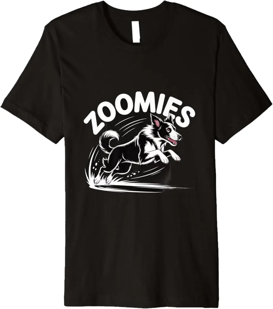 Zoomies Running Dog Funny Dog Owner Premium T-Shirt
