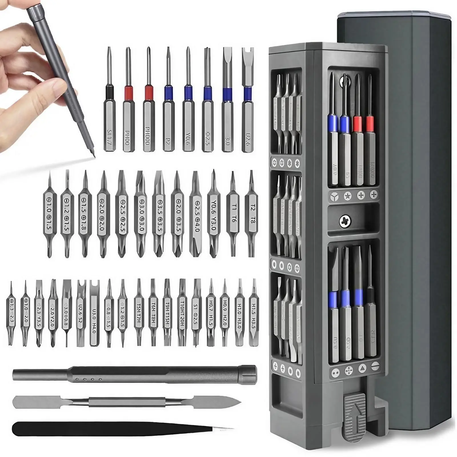 71-in-1 Precision Screwdriver Set, Multifunctional Portable Screwdriver Set, Magnetic Screwdriver Head Kit with Aluminum Alloy Handle, Professional Repair Tool, Screwdriver Bits