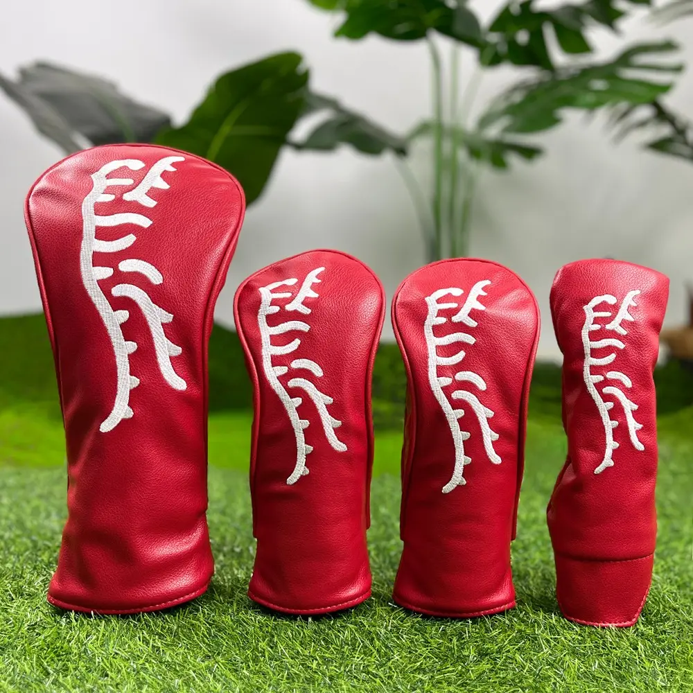 Factory Direct Golf Club Protective Cover, PU Waterproof Material, Striped Tiger Embroidery Pattern for #1 Golf Club, Essential Golf Accessories, Golf Equipment, Golf Gift Accessory