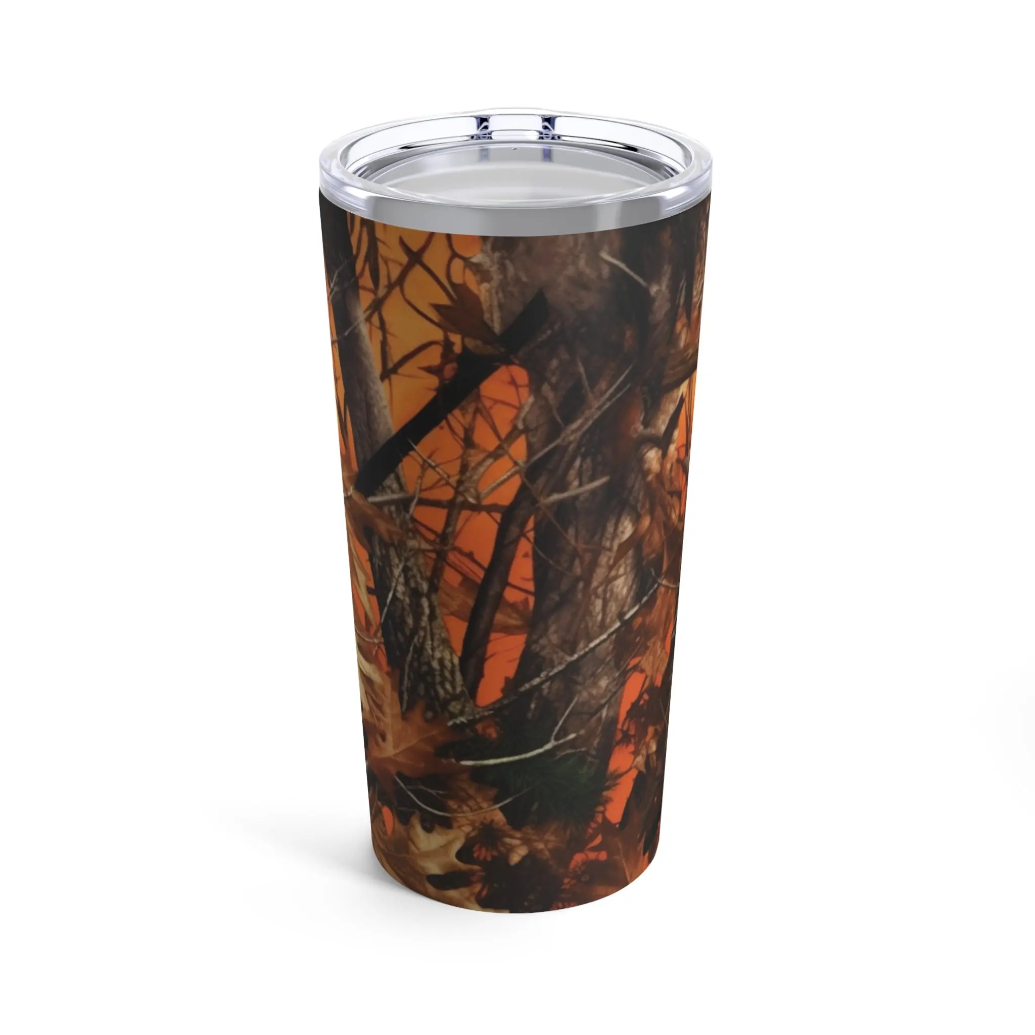 Orange Camo Tumbler 20oz
