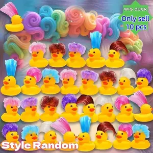 10pcs Duck Hair Accessories Set, Random Colors & Styles, Perfect for Halloween & Christmas Gifts, Fun Gift Filler Items, Party Favors Assortment