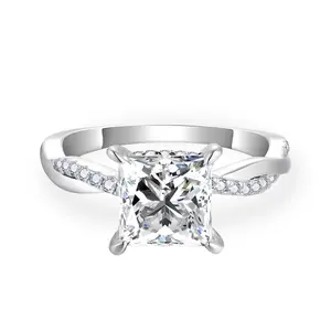 【#29】(Sofia) Synthetic Moissanite  Fashion Jewelry Ring