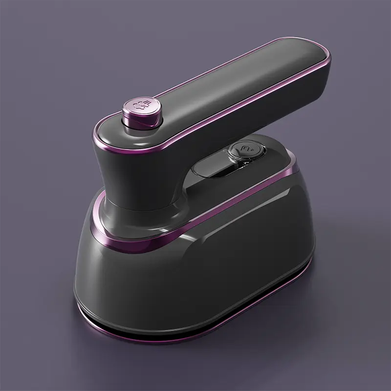 Portable clothes for travel steamers: 2-in-1 mini handheld clothing ironing machine, purple handheld hanging ironing machine, foldable large steam electric iron ironing machine, dry and wet dual ironing, home dormitory portable ironing bucket