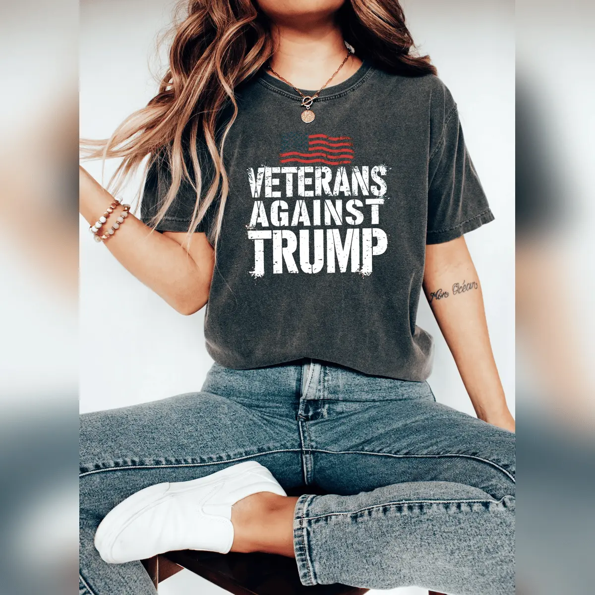 Veterans Against Trump Shirt, Liberal Shirt, Human Rights Shirt, Leftist Shirt, Activist Shirt, Equality Tee