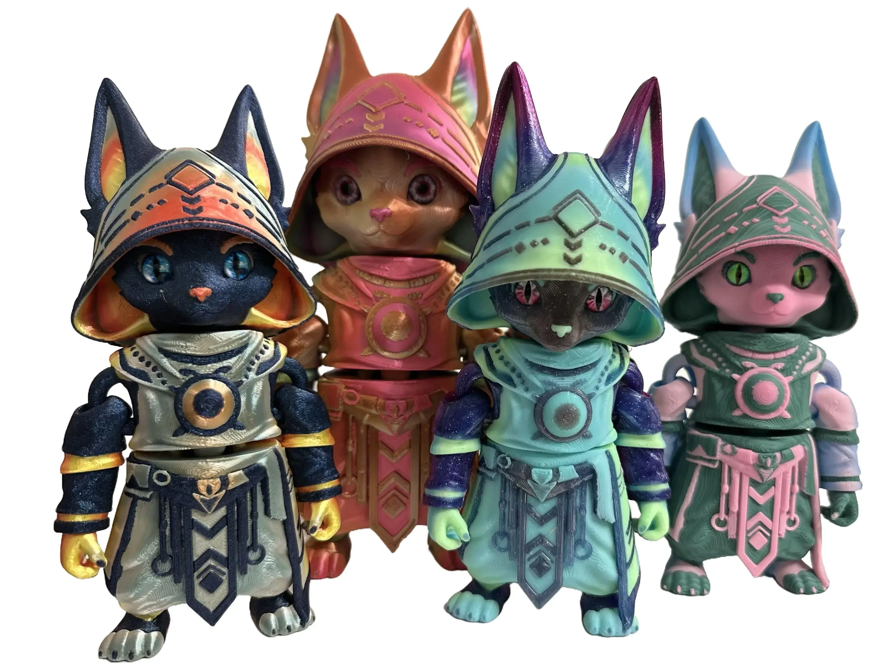 24 in 3D Printed Animal & Dragon Collectible Figurines (1-300) - TikTok Live Sale Exclusive Vibrant Art Toy, Decoration Figure, Dragon Statue Set for Collector Home Decor, Animal Figures