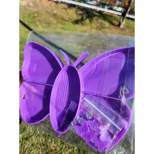 Large Butterfly Rhinestone Sorting Trays (Purple)