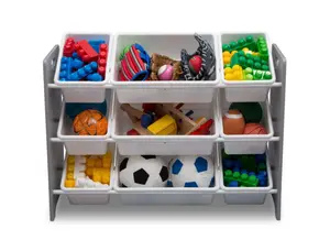 9 Bin Plastic Toy Organizer