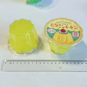 Japanese Capsule Toy Gashapon Squishy Jelly Pudding Big Size Summer Jelly Decoration Food Toy Keychain Girl Gifts