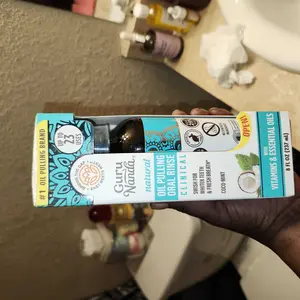 Product Review of GuruNanda Cocomint Pulling Oil with 7 Essential Oils & Vitamins D, E & K2 - 8 oz from K**k B**k