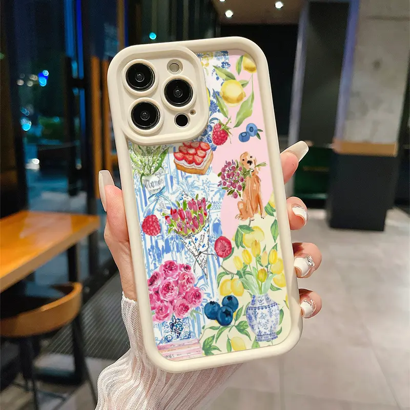Golden Retriever Dog-Shaped TPU Smartphone Case for iPhones - Skin-Friendly, Shockproof Hold, Anti-Drop, Drop-Resistant Shell Softens Impacts, Phone Aesthetic Mobile Phone Accessory