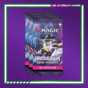 Kamigawa Neon Dynasty Set Booster Pack Bundle - (3 packs)