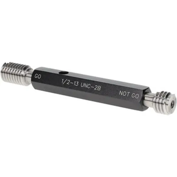 SPI Plug Thread Gage: 1/2-13 Thread, 2B Class, Double End, Go & No Go Handle Included 34-399-6, All Seasons, Thread Gauges