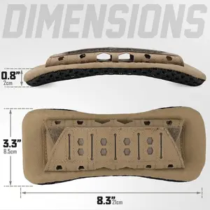 Outdoor Tactical Shoulder Pad Multifunctional Shoulder Protector Breathable Tactical Vest Cushion Anti-Slip Laser Cut Backpack Shock Absorbing Strap Pads