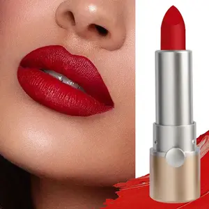 Huasurv Star Tide Fresh Moisturizing Lipstick, Vibrant Shade, Long-Lasting Natural Look, Creamy Matte Finish, Perfect for Weddings, Festivals, Parties