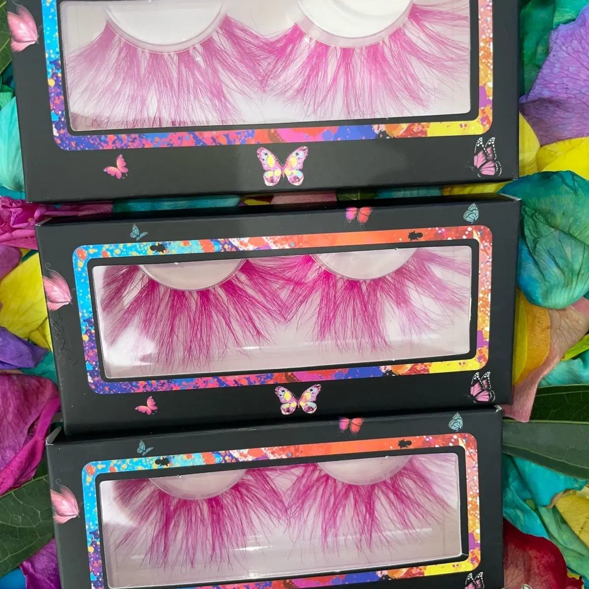 Colored lashes