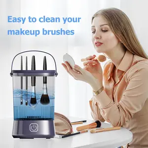 Electric Makeup Brush Cleaner Machine, Automatic Rotating Beauty Tool, USB Rechargeable, Cosmetic Brushes Cleaner, Cosmetic Cleaning Device, Automatic Brush Washer