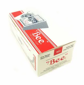Bee Playing Cards 12-Deck Brick, Poker Size, Standard & Classic Index, Red & Blue Mix, Borderless Back, Casino Quality USPCC-Made for Party Card Games, Party Cards Game