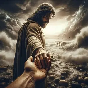 Jesus Pattern DIY Diamond Arts Colorful Painting Kit without Frame, Handmade DIY Diamond Arts Colorful Painting Kit for Beginner, Wall Art Decor for Home, Crafts