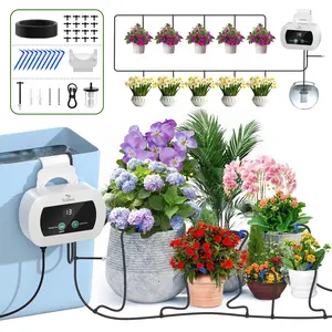 Indoor Automatic Watering System For Vacation Watering,USB Power for Indoor Plant Watering System,Watering System for Potted Plants with Customize Schedule Water Timer