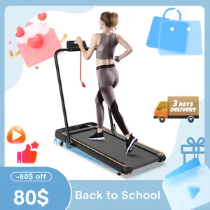 【With Incline & Handlebar】Walking Pad with Incline, Under Desk Treadmill, Portable Treadmills for Home Office, 4 in 1 Walking Running Machine Manual Incline, Compact Treadmill 265LB Capacity with Remote Control
