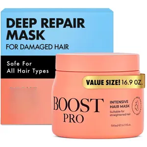 Intensive Deep Conditioning Hair Mask – Hydrating Treatment for Dry, Damaged & Colored Hair– Sulfate & Salt-Free, w/Shea, Mango Butter & Argan Oil, Frizz Control & Strengthening, 16.9 fl oz