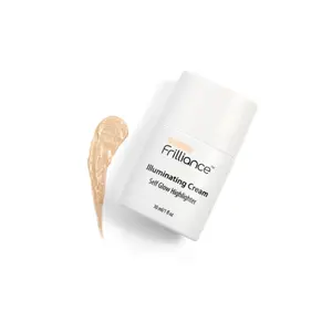 Frilliance Illuminating Cream Highlighter in Self Glow | Natural, Dewy, Glowing Drops, Skincare-Infused Aloe, Squalane, Moisturizers Comfort