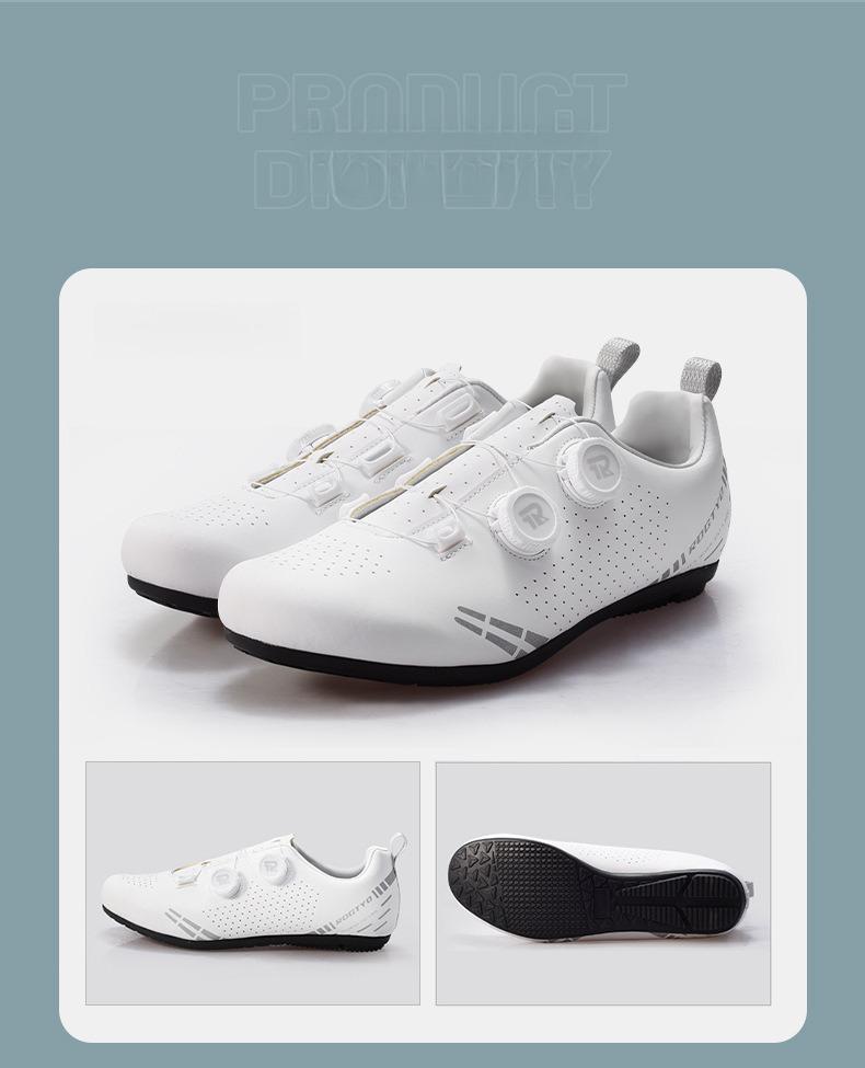 Road bike non-locking shoes for men and women, lightweight cycling shoes, mountain bike rubber-soled shoes, dual-twist adjustment equipment