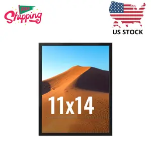 11x14 Picture Frame for Wall Display, 11 x 14 Black Picture Frame with HD Plexiglas