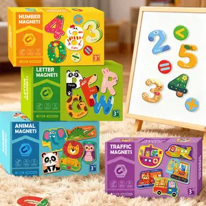 Magnetic Fridge Magnets Set, Kids Puzzle Toy, Early Education Toy, Early Childhood Learning, Baby Intelligence Stickers, Fun Logic Thinking Puzzles, Holiday Gift, Crafts