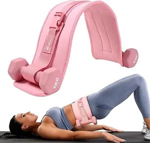 Exercise Hip Thrust Belt Durable Thicken Widen Design for Dumbbells Kettlebells Plates Comfortable Slip Padding Gym Home Workouts Up to 200 Pounds Cordura Nylon