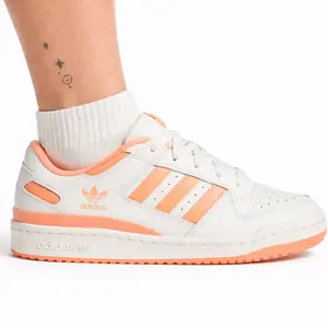 Adidas Women's Orange Forum Low CL Chunky Sneakers, JI3256
