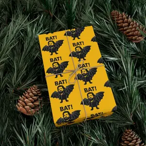 Wrapping Paper, Lazlo What We Do In The Shadows Quote BAT! Gift Wrap Papers, Funny Gift Wrap, Halloween Wrapping Paper, Pop Culture Gift