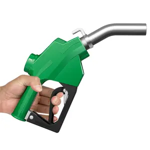 BreAro 1" NPT Automatic Fuel Nozzle & Hook, Diesel Gas Pump Handle, 19/16"(OD=30mm) Max Flow 30 GPM, Fuel Transfer Pump Nozzle For Gasoline, Diesel, Biodiesel, Kerosene, Auto Shut Off 3-speed Padlock