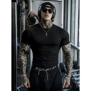Men's Comfortable, Versatile Short-Sleeve Shirt - A Stylish, Athletic Crew-Neck Tee. Perfect for Spring and Summer; an Excellent Gift Choice.