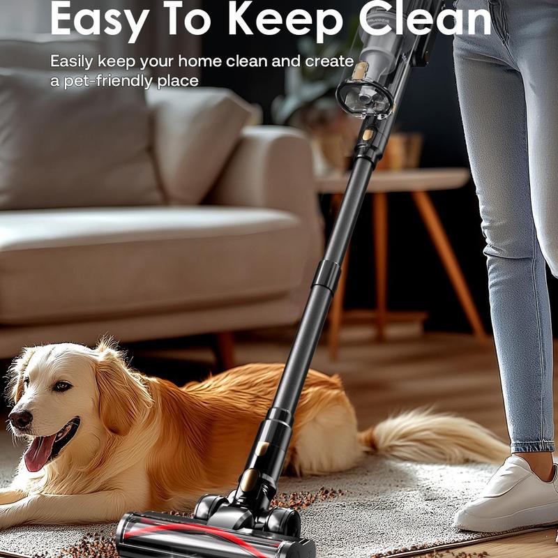 Trucozie Cordless Vacuum Cleaner-T352, 45Kpa 50 Mins Runtime Self-Standing Stick Vacuum Cleaners for Home, Powerful Suction, Lightweight, LED Touch Screen 8 in 1 Vacuum for Pet Hair, Carpet, Hardwood Floor Trucozie Cordless Vacuum Cleaner-T352, 45Kpa 50 Mins Runtime Self-Standing Stick Vacuum Cleaners for Home, Powerful Suction, Lightweight, LED Touch Screen 8 in 1 Vacuum for Pet Hair, Carpet, Hardwood Floor