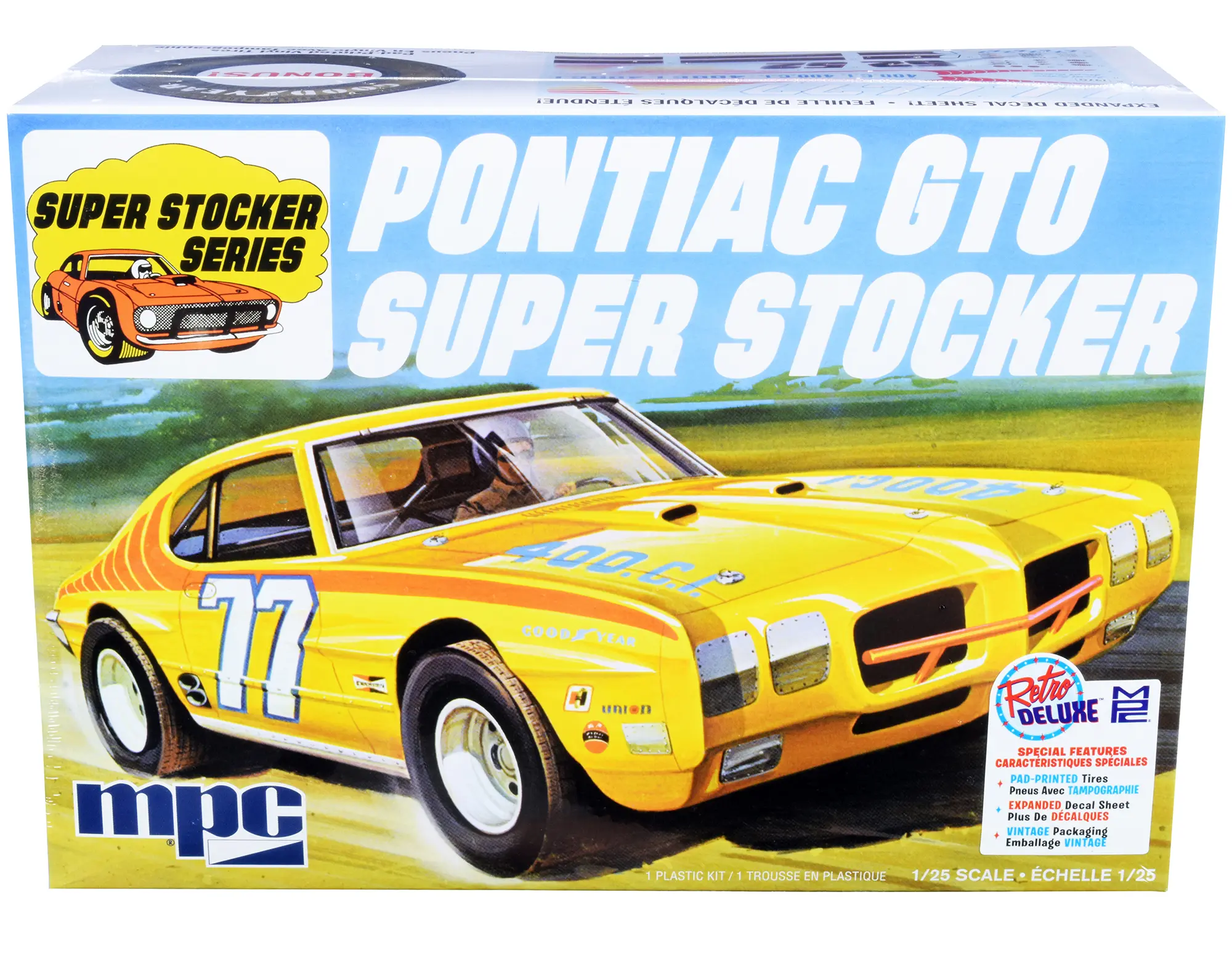 Skill 2 Model Kit 1970 Pontiac GTO Super Stocker 1/25 Scale Model by MPC