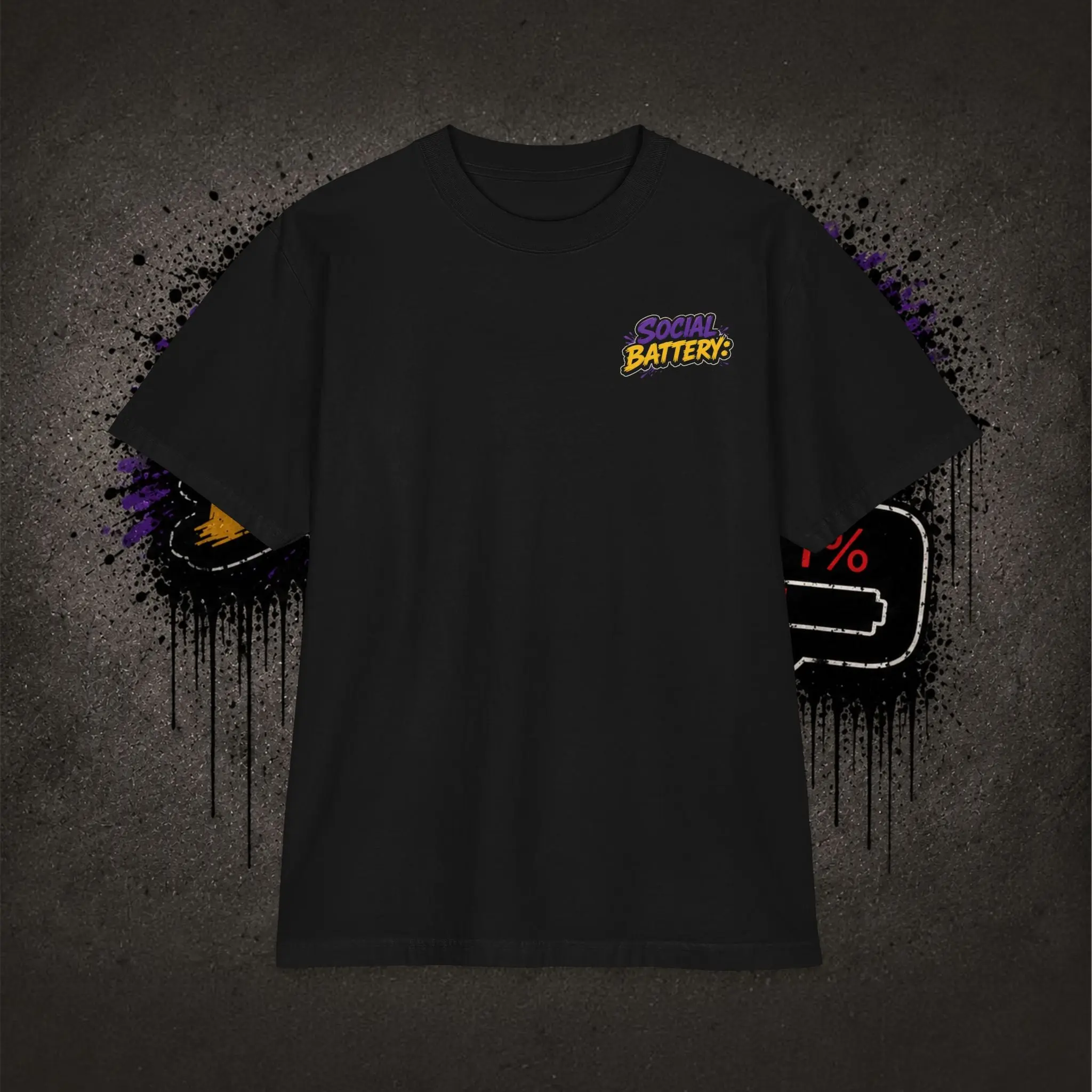 Social Battery Graphic Tee Monster Gang(Max Heavyweight Tee Short Sleeve)