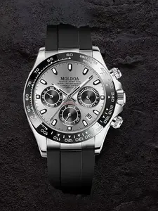 Men's Business Fashion Round Dial Analog Quartz Watch, with Box, Fashion Watch for Party, Daily Decor, Trendy All-match & Exquisite Watch for Birthday Gift, Street Trend Watch