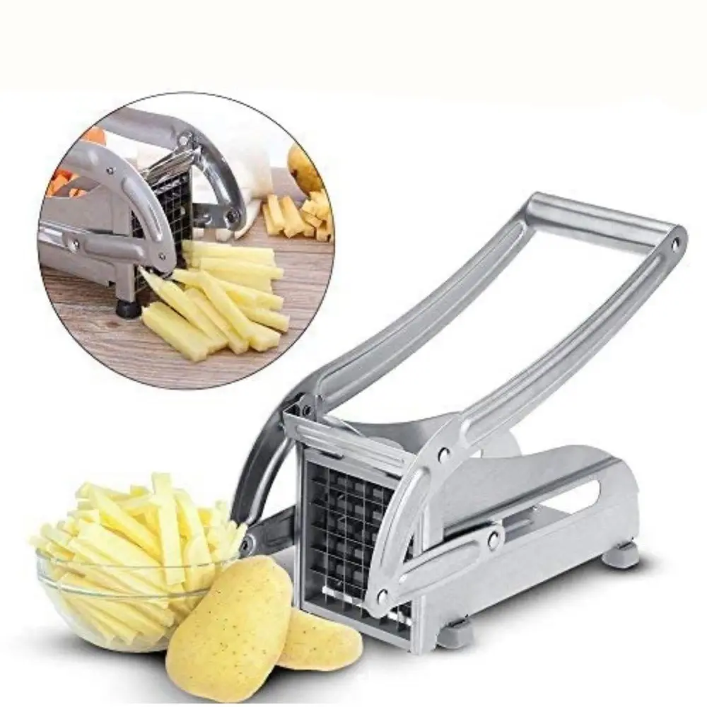 Stainless Steel Potato Slicer Manual Home Use Vegetable Stripper Vegetable Cutting Slicer Multifunctional French Fry Maker, Durable Kitchen Tool, Kitchen Gadgets