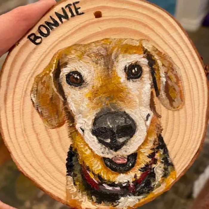 Hand Painted Pet Ornament Handmade